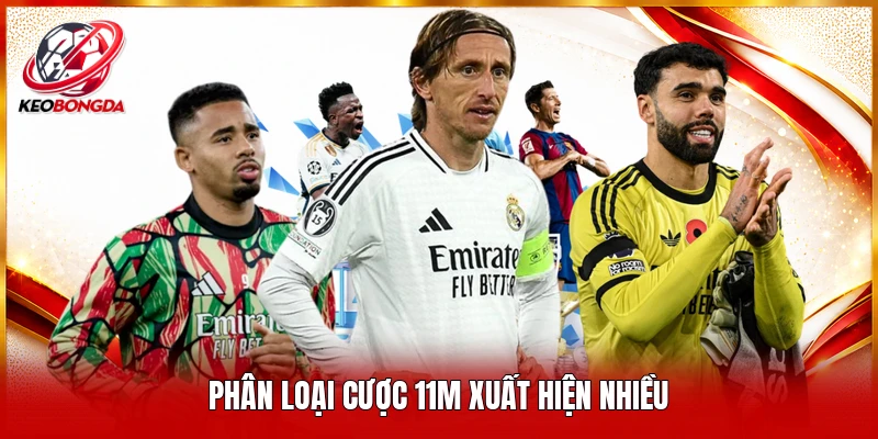 Phân loại cược 11m xuất hiện nhiều